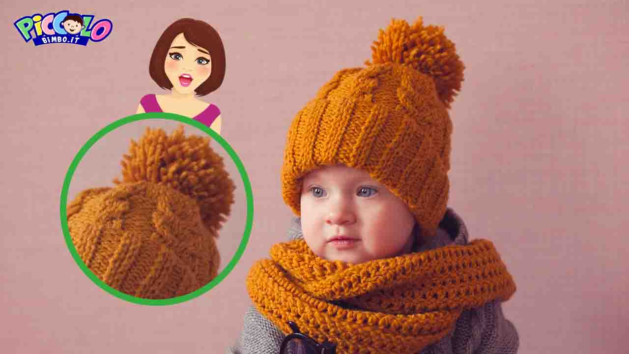 bambino con cappello di lana