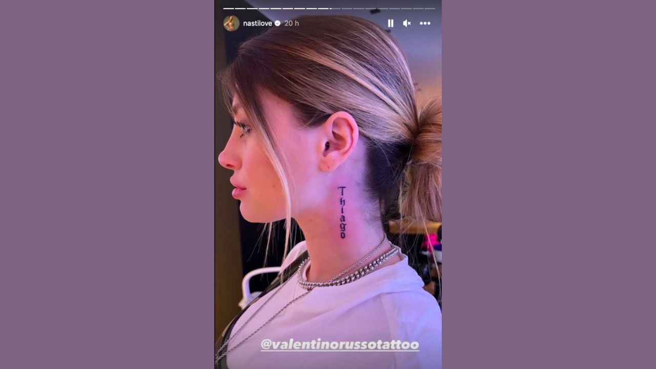 chiara nasti allattamento tatuaggio