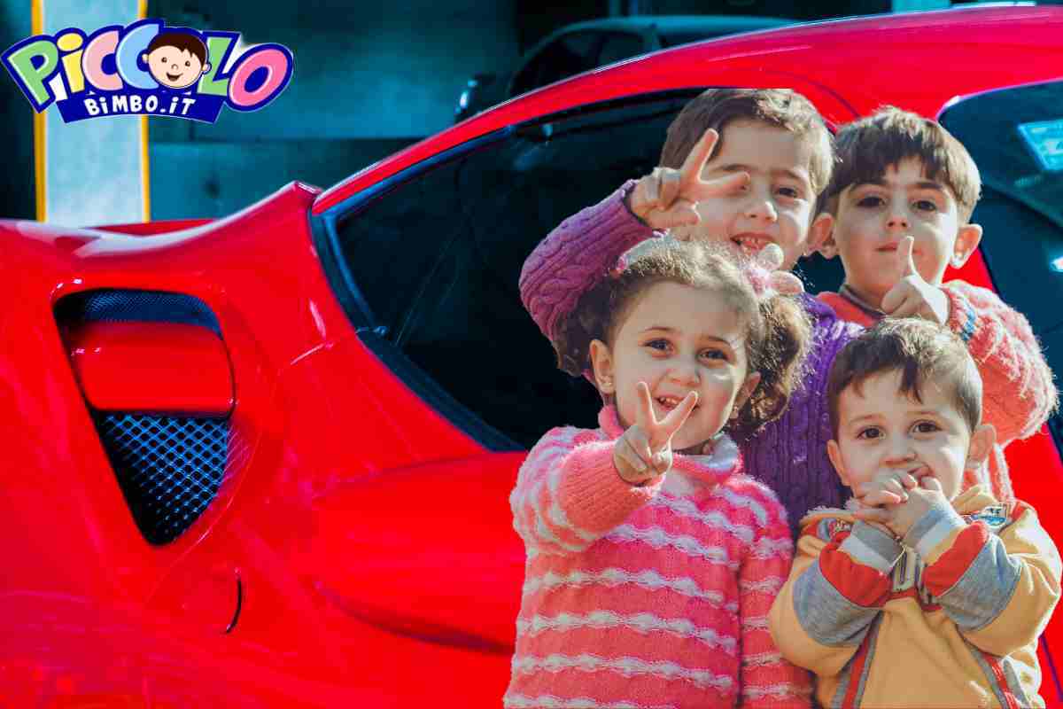Ferrari rende felici tre bambini