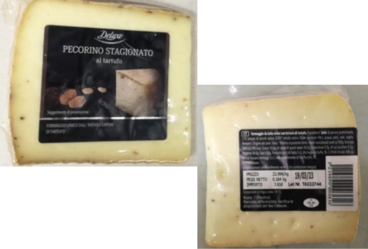 Ritiro alimentare formaggio