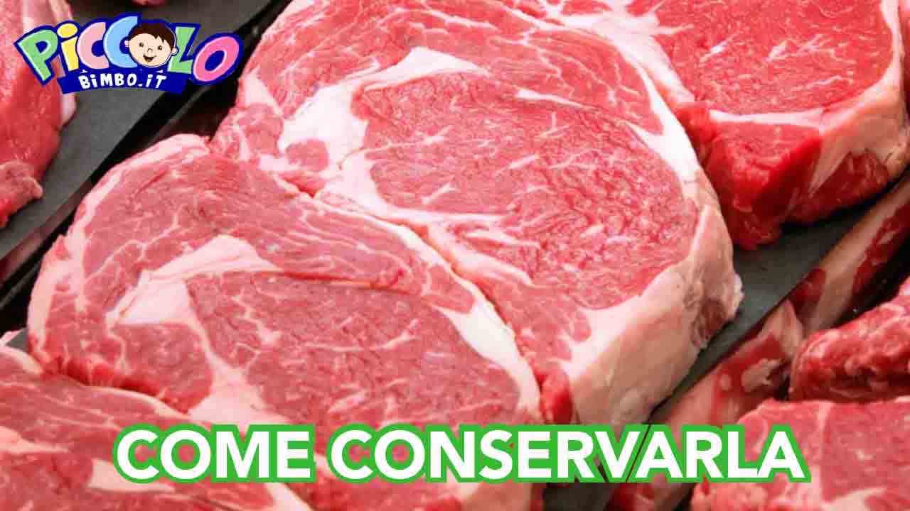 carne da conservare, trucchi