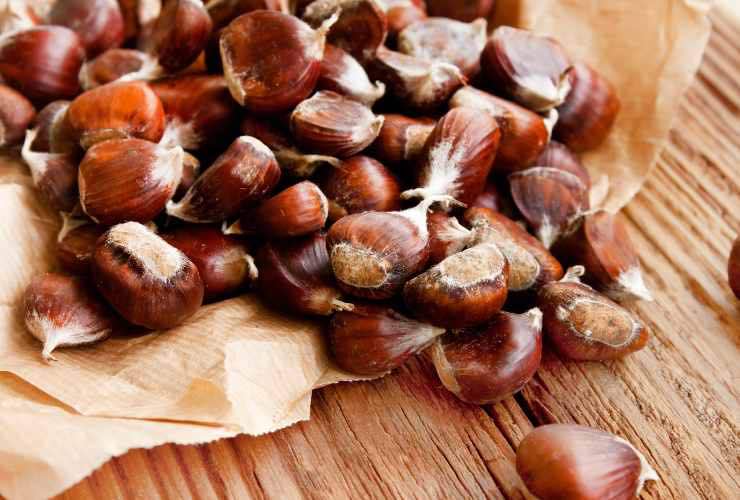 castagne, le bucce usale cosi