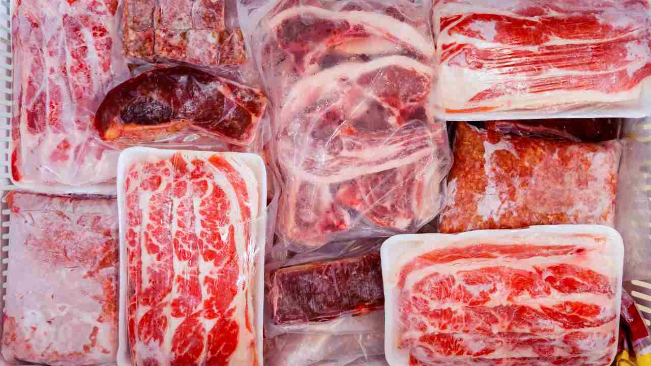 conservare la carne in congelatore