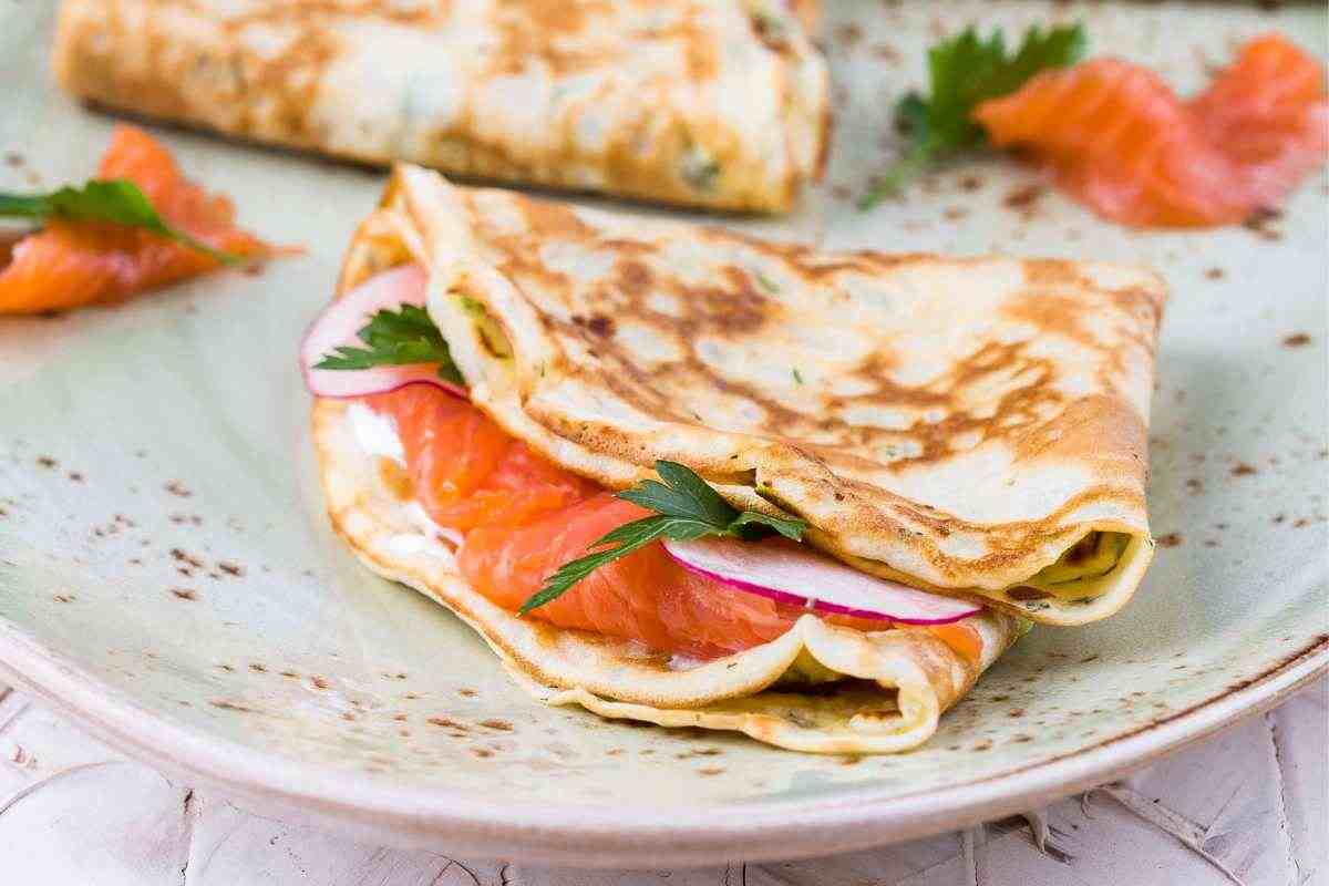 Crepes salmone