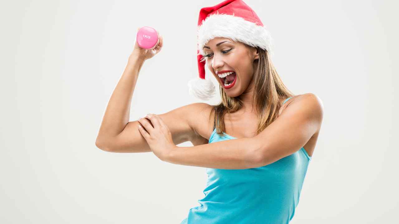 donna in forma a Natale, segreti