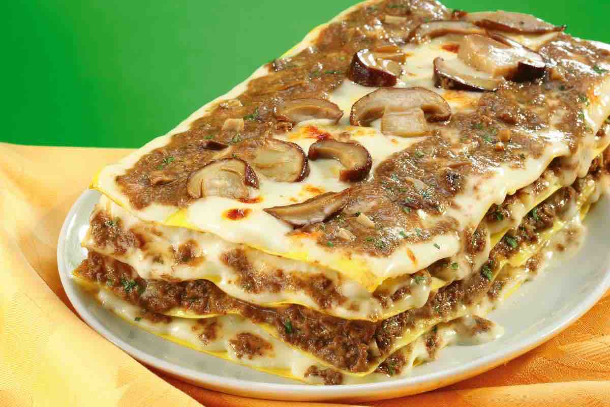 lasagna tartufo e salsiccia
