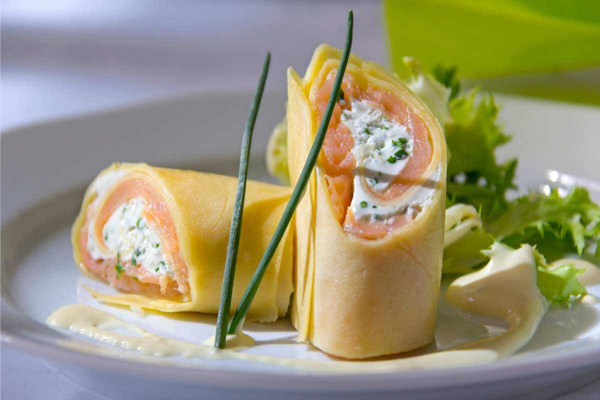 Crepes salmone