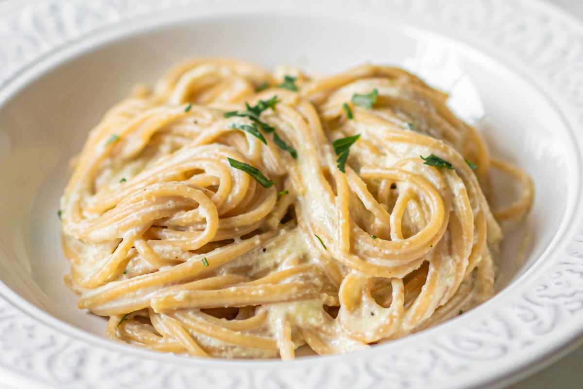 Spaghetti al limone con latte 