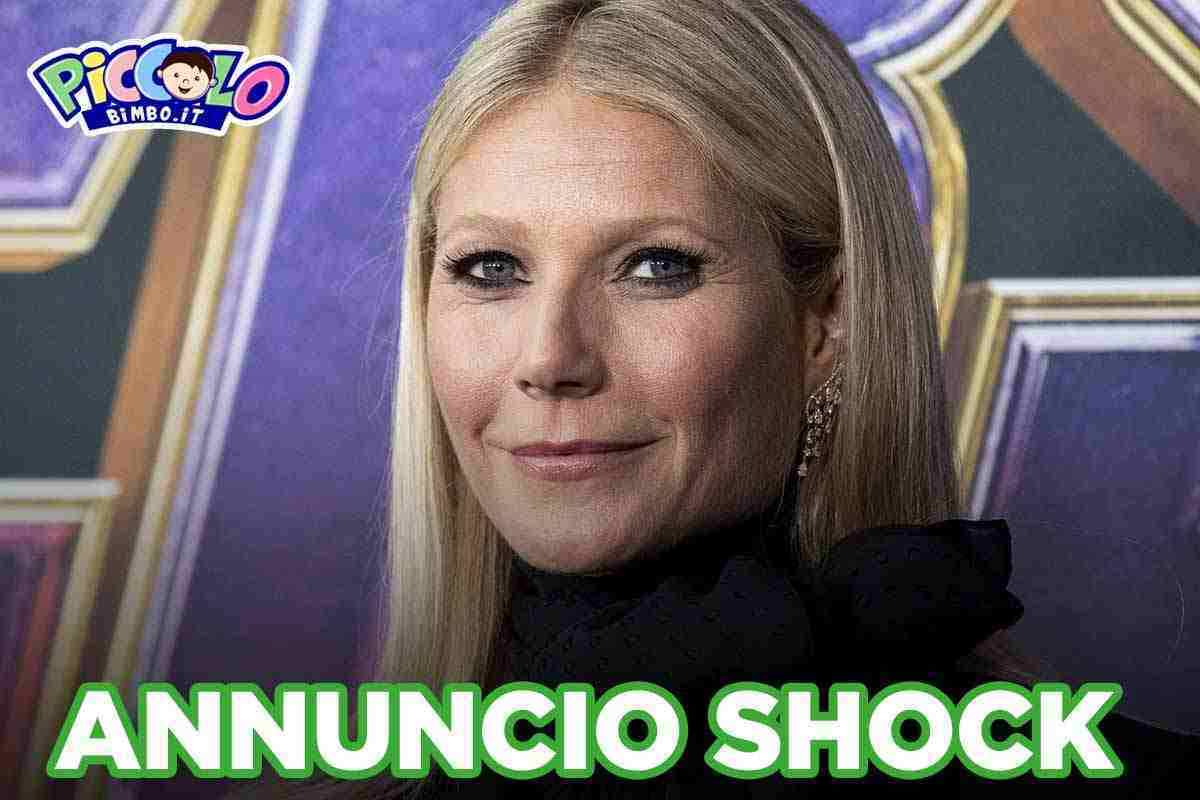 Gwyneth Paltrow, annuncio shock sui figli